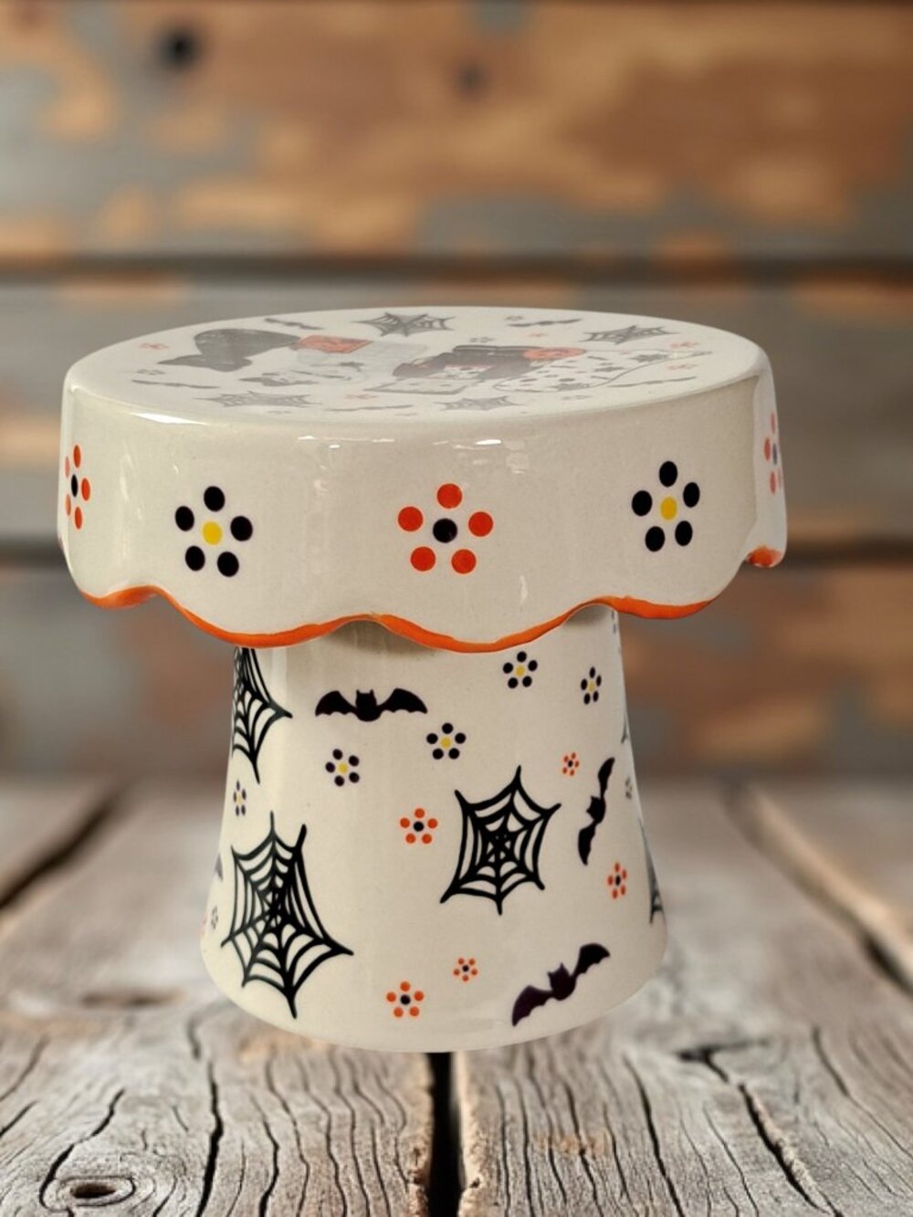 Temp-tations By Tara Halloween Boofetti Cupcake Candle Stand Hand Painted - Picture 3 of 14